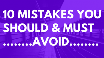 10 mistakes to avoid in 20s